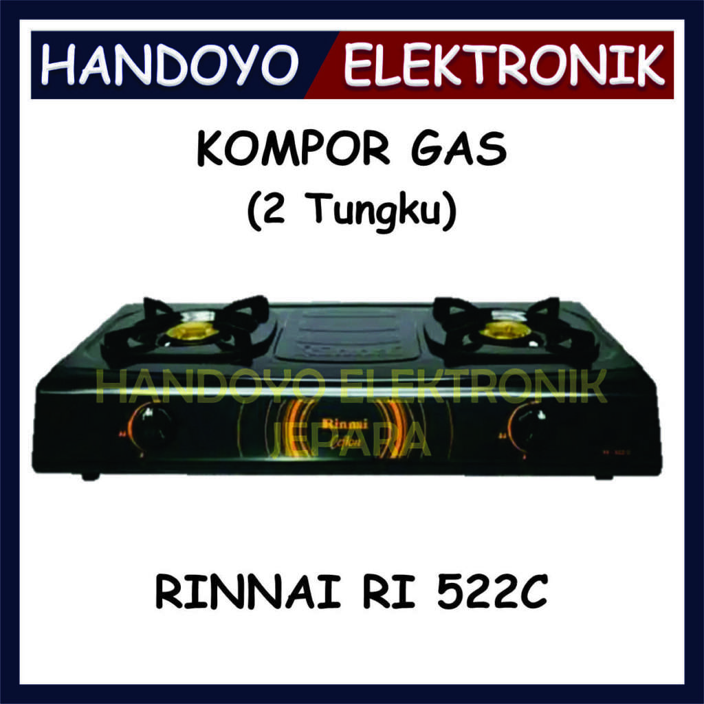 Kompor 2 Tungku Rinnai RI 522 C