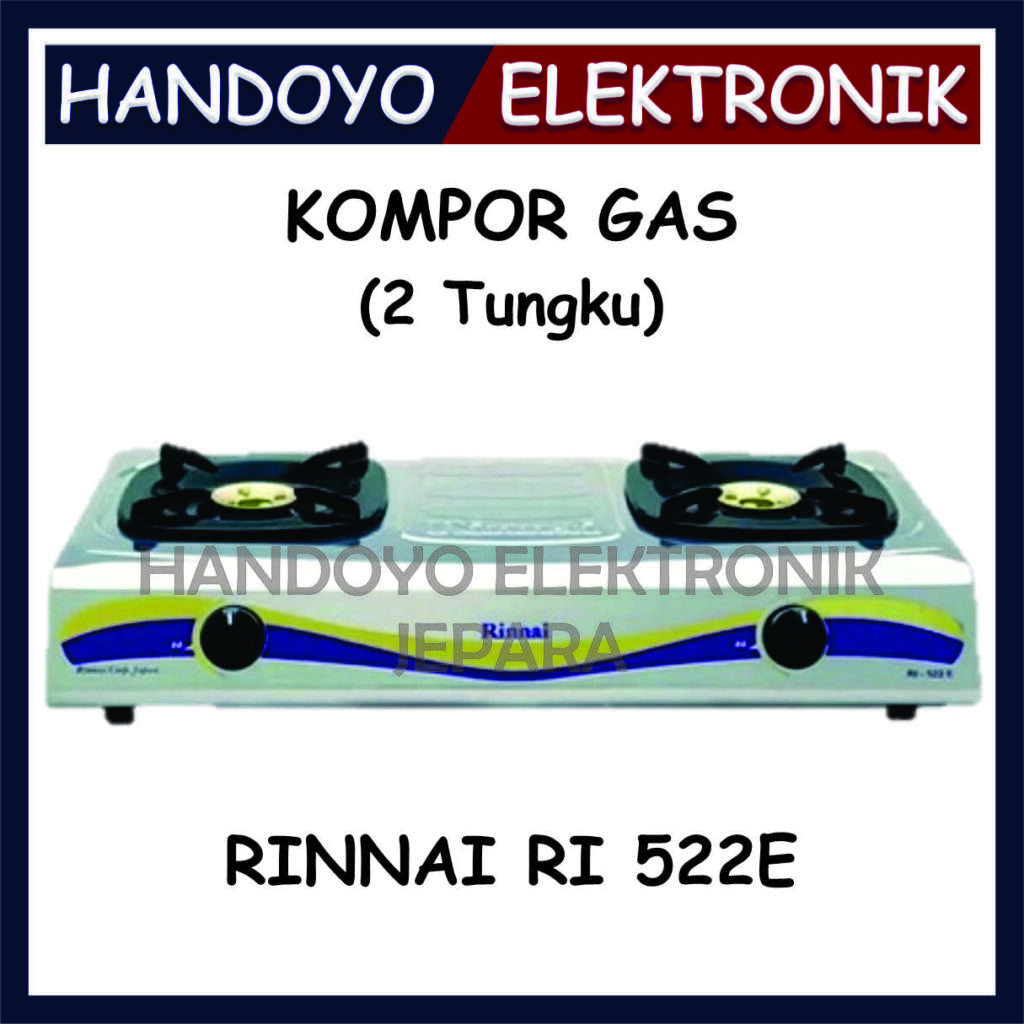 Kompor 2 Tungku Rinnai RI 522 E