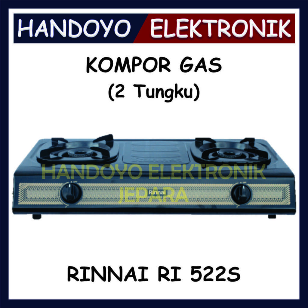 Kompor 2 Tungku Rinnai RI 522 S